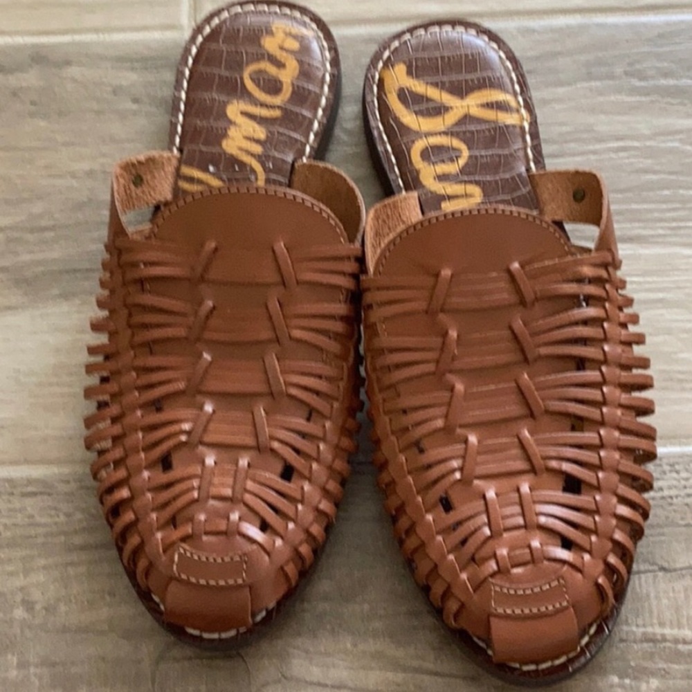 Sam Edelman 10 Keelyn Hurrache Woven Mules Sandals